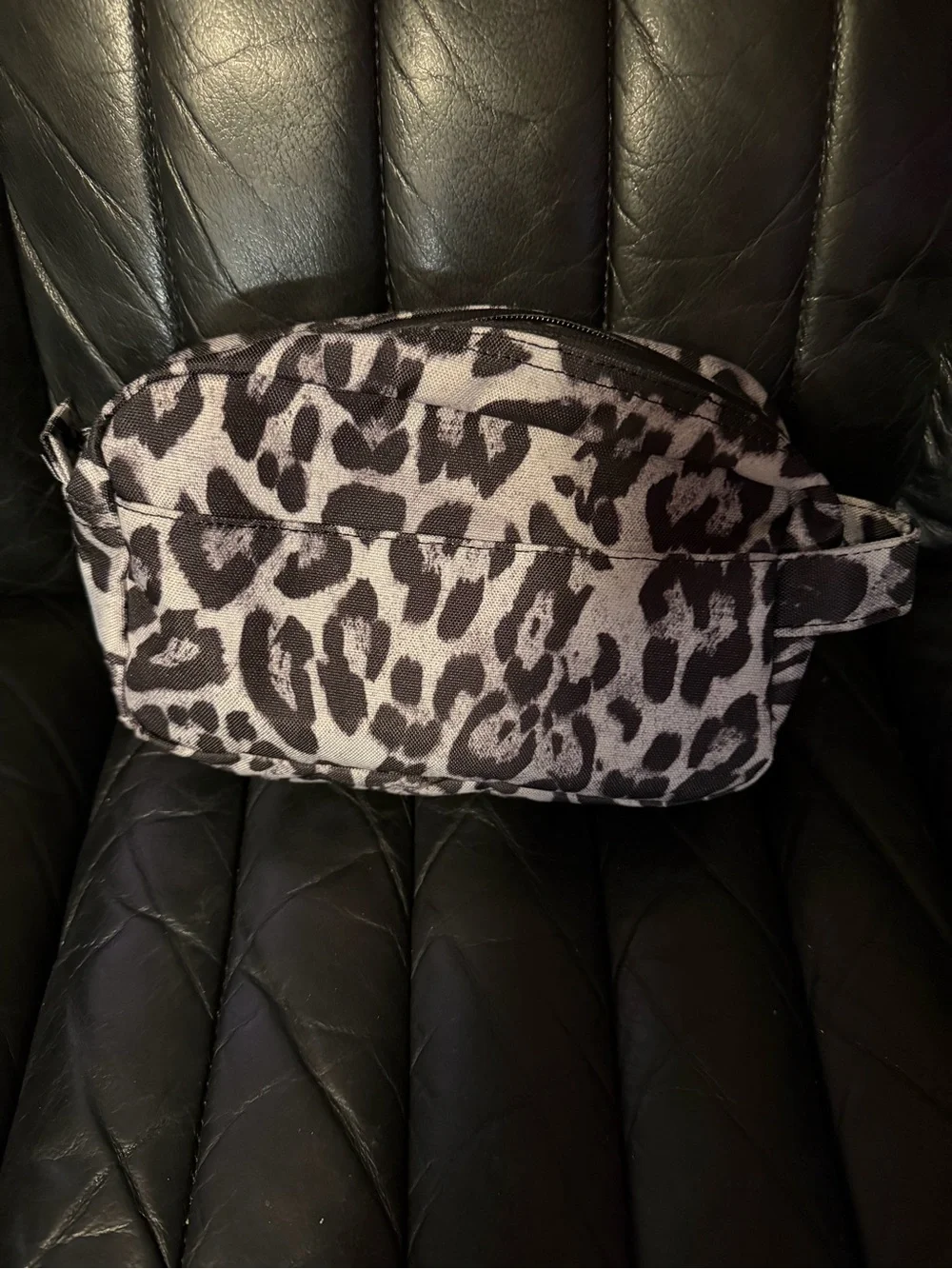 Herschel leopard print toiletry travel bag
